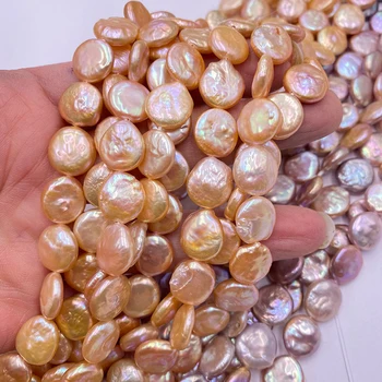 Nové Tlačidlo Tvar Perly Prírodné Sladkovodné Perly DIY Príslušenstvo Vysokej Kvality Dámy Náhrdelník Šperky Príslušenstva, Perla