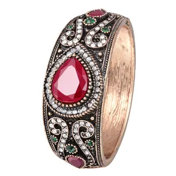 Nové Turecké Šperky Kúzlo Vintage Manžetový & Prívesky Pre Ženy Starožitné Zlata-Farebná Bohemia Indickej Bangles Bijoux