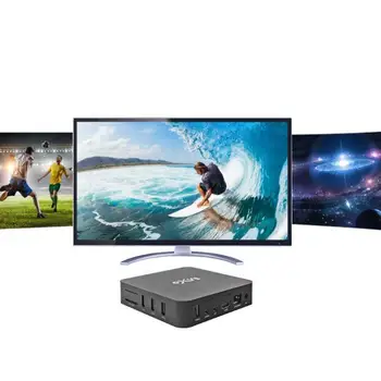 Nové TV Box MX9 4K Quad Core 1GB 8GB Android 4.4 TV BOX 3D 1080P HD, HDMI, SD Slot, WiFi, Set Top Box alebo Prehrávače Médií EU/US/AU/UK Zástrčky