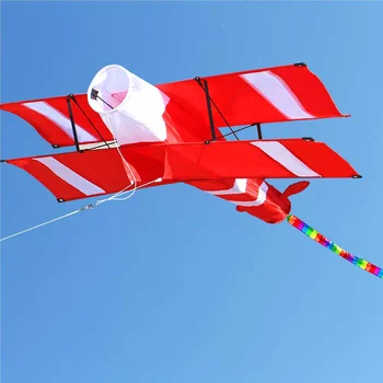 Nové Vysoko Kvalitné 3D Jednom Riadku Červená Žltá Drakov Športy na Pláži S Kite Rukoväť a String Jednoduché Lietať