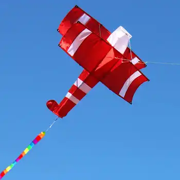 Nové Vysoko Kvalitné 3D Jednom Riadku Červená Žltá Drakov Športy na Pláži S Kite Rukoväť a String Jednoduché Lietať