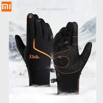 Nové Xiao mijia cyklistické rukavice zimné vetru, teplé, non-slip dotykový displej športové ski mountaineering vonkajšie rukavice