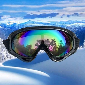 Nové zimné športy, lyžiarske okuliare, lyžiarske anti-fog snehu zrkadlo snowboard okuliare mužov a ženy, lyžiarske okuliare, lyžiarske doplnky