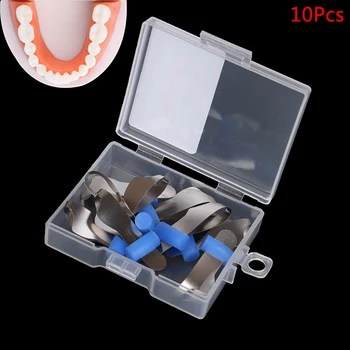Nové Zubné Twin Predný Matice Zubné Ortodontická Výkres Štylistickými Kovovej Matrice Polyester Matrice Zubár Matice Materiálu