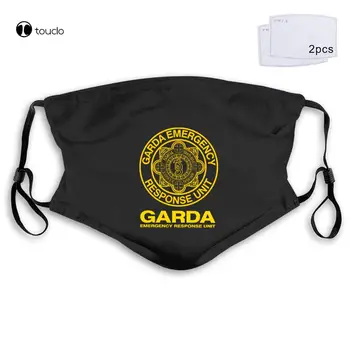 Nové Írsko Írsky Policajti Polícia Swat Garda Núdzové Reakcie Jednotky Masku Na Tvár Filtračné Vrecko Handričkou Opakovane Umývateľný