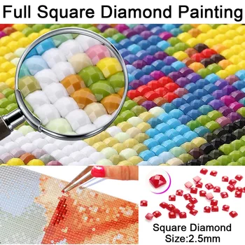 Nové Úplné Námestie Diamond 5D DIY Diamond Obraz 