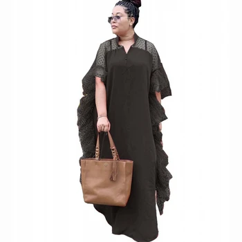 Nové Čierna Ropa Dama Afriky Dashiki Maxi Šaty Módne Voľné Internetových Priadza Dlhé Šaty Afriky Šaty Pre Ženy Afriky Oblečenie Abaya