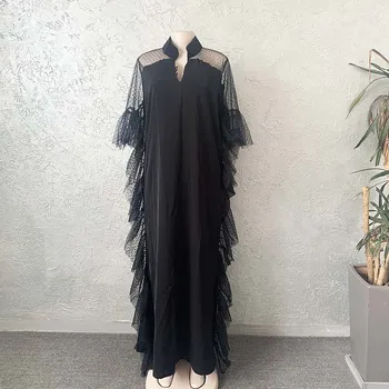 Nové Čierna Ropa Dama Afriky Dashiki Maxi Šaty Módne Voľné Internetových Priadza Dlhé Šaty Afriky Šaty Pre Ženy Afriky Oblečenie Abaya