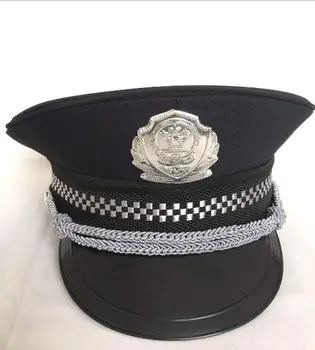 Nové čierne police hat pre dospelých polícia cosplay klobúk halloween polícia cosplay spp halloween cosplay príslušenstvo