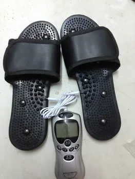 Nové čierne Veľkosť nohy masér terapia črievičku/obuv s káblom pre desiatky Akupunktúra digitálne Terapia Stroj masér 2paris