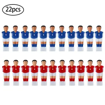Novú jednotku Pevného Plastu 22pcs Red&Blue Futbal, Stolný Mužov Hráč Futbalového Turnaja Mini Bábika Futbal Stroj Príslušenstvo