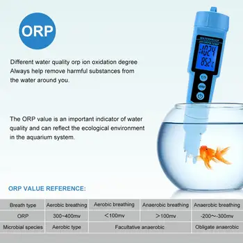 Nový 3 v 1 pH ORP TEMP Meter Vody Detektor Multi-parameter Digitálne Tri-Meter Vody Monitorovanie Kvality Tester