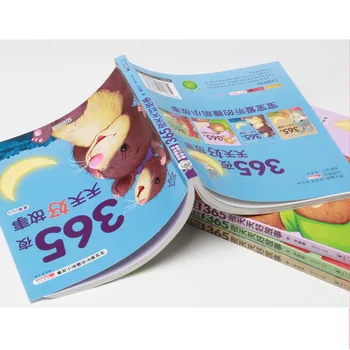 Nový 4 Knihy Nastaviť Mandarin Chinese Príbeh 365 Nocí Príbehy Pinjin Štúdijné Čínsky Pre Deti, Batoľatá (Vo Veku 0-5) Libros