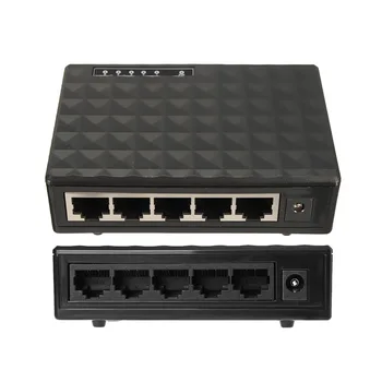 Nový 5 portový Fast Ethernet Switch 10/100 / 1000Mbps Sieťový Prepínač Adaptéra NÁS EÚ Plug