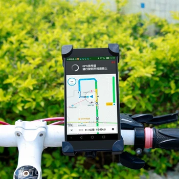 Nový Anti Shake Otáčanie 360 Nastaviteľné Smartphone Mount Držiak Univerzálny Požičovňa Bicyklov Riadidlá Mobilný Telefón Majiteľa Stánku#