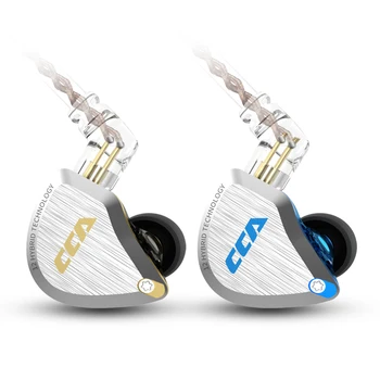 Nový CCA C12 Kovové Headset 5BA+1DD Hybrid 12Units HIFI Basy Slúchadlá In Ear Monitor Slúchadlá potlačenie Šumu Slúchadlá