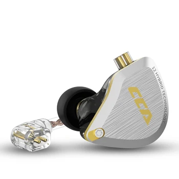 Nový CCA C12 Kovové Headset 5BA+1DD Hybrid 12Units HIFI Basy Slúchadlá In Ear Monitor Slúchadlá potlačenie Šumu Slúchadlá