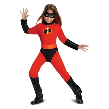 Nový Chlapec Pán Incredible 2 Cosplay Kostýmy Detský Superhrdina Maškarný Jumpsuit Dievčatá Halloween Fialová Cosplay S Maskou