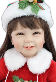 NOVÝ dizajn hot predaj realisticky reborn todder Vianočné dievča bábiku veľkoobchod dieťa bábiky módne bábiky Vianočný darček