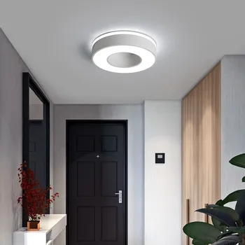 Nový Dizajn, LED Stropné svietidlo Koridoru Galéria Umenia Dekorácie Predné Balkón Lampa Verandu Biela Čierna Lamparas De Techo Plafondlamp