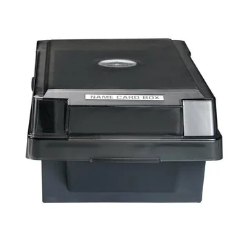 Nový Dizajn Odolný ABS Čiernej Ploche Prípade Držiteľ Úložný Box Organizátor pre Office vizitku Názov Súboru Karty Izba Karty