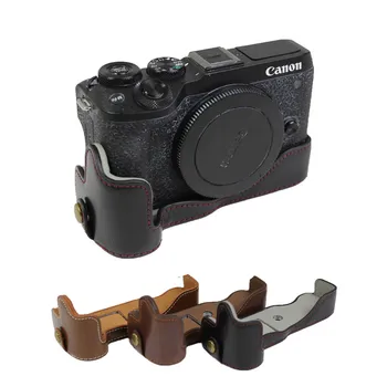 Nový Fotoaparát Taška Polovicu Tela Pre Canon EOS M6 II EOSM6 II M6 Mark II Fotoaparát prípade Ochranný Kryt Tela Pokožky