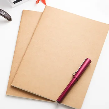 Nový Jednoduchý A5 Kraft Papier Notebook Vestník Denník Kreslenie Poznámkový Blok Pre Študentov Deti Kancelárske Školské Potreby