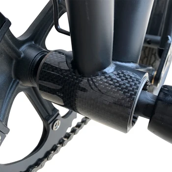 Nový Karbónový Bicykel Bicykel Rám Chránič pre Brompton Skladací Bicykel stredová BB Nálepky ochranný Kryt Pad pre 3SIXTY