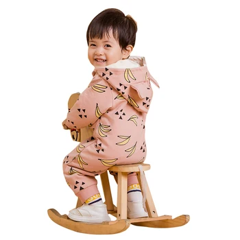Nový Kostým Dieťa, Chlapec, Dievča Remienky Deti Jar Jeseň Dvojvrstvové Teplé Outwear Spanie Jumpsuit Batoľa Cartoon Celkové Oblečenie