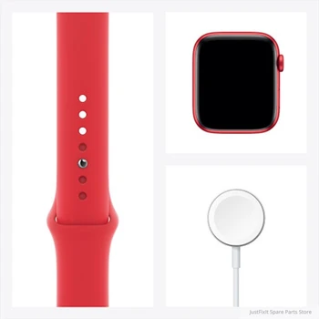 Nový Originálny Apple Hodinky Série 6 GPS 40 MM/44 MM Hliníkový Prípade Nových Farbách Červená/Modrá Šport Kapela Diaľkové Srdcovej frekvencie Smartwatch