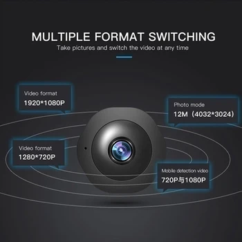 Nový, originálny HD 1080P H6 Mini DV Kamera Home Security Kamera Nočného Videnia Detekcia Pohybu Actie Fotoaparátu, Snímača Pohybu Camcord