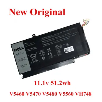 Nový, Originálny Notebook náhradná Li-ion Batéria pre DELL V5460 V5470 V5480 V5560 5439 VH748 11.1 v 51.2 wh