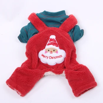 Nový Pes Vianoce Jumpsuit Hoodie Spoločenské Šteňa Kabát, Bundu Zimné Oblečenie Oblečenie 5 Veľkostiach, 3 Farby