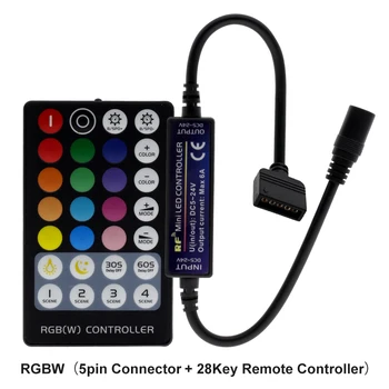 Nový Príchod LED Pásky RF Controller s Diaľkovým ovládaním pre Jednu Farbu / Double Biela / RGB / RGBW / RGB+SCS LED Pás Svetla