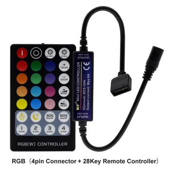 Nový Príchod LED Pásky RF Controller s Diaľkovým ovládaním pre Jednu Farbu / Double Biela / RGB / RGBW / RGB+SCS LED Pás Svetla