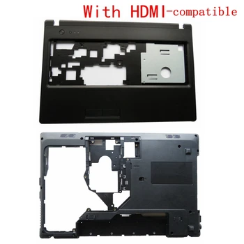 Nový SHELL Pre Lenovo G570 G575 G575GX G575AX Spodnej puzdro & opierka Dlaní kryt Hornej Prípade kompatibilný s HDMI