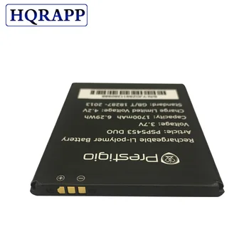 Nový Telefón Batéria pre Prestigio MultiPhone PSP5453 DUO PSP 5453 3,7 V 1700mah kvalitné batérie