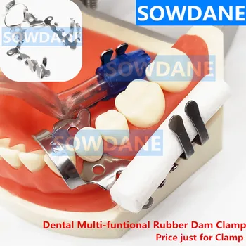 Nový Typ Zubná Multi-funtional Gumy Dam Svorka Zubné Špeciálne Klip z Nehrdzavejúcej ocele Zubár Orto Materiálov