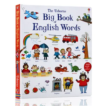 Nový Usborne Veľká Kniha anglické Slová učenia slávny obraz borad knihy pre deti-chlapci, dievčatá, darčeky, Knihy vzdelávania v ranom veku