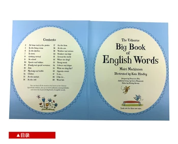 Nový Usborne Veľká Kniha anglické Slová učenia slávny obraz borad knihy pre deti-chlapci, dievčatá, darčeky, Knihy vzdelávania v ranom veku