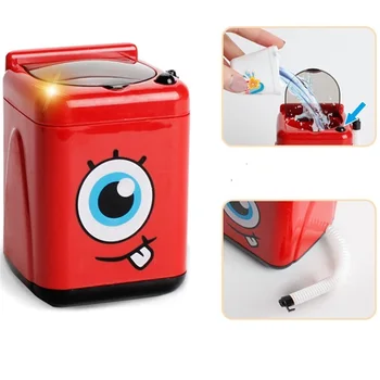 Nový štýl Mini Simulácia červená práčka Hračky Predstierať, že hrať tvorivé deti hračky, Nábytok, Vzdelávacie Hračka