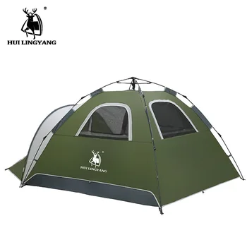Nový Štýl Outdoor Camping Dodáva Ultra Ľahké 3-4 Osoby Dvojvrstvové Hliníkovej Zliatiny Rainproof Batoh, Stan