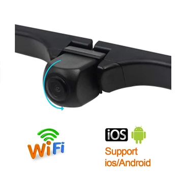 Nočné Videnie 150 Stupeň WIFI Auto Späť Do Fotoaparátu Široký Pozorovací Uhol, špz Vozidla Zadná Kamera Univerzálna Android Pre IOS