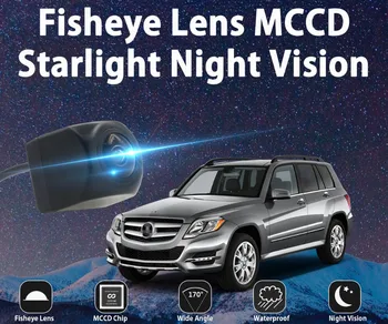 Nočné Videnie Fisheye Auto parkovacia Kamera Dráhe Stopy forPeugeot 307 308 408 508Nissan Sunny, X-Trail Pathfinder Geely MK