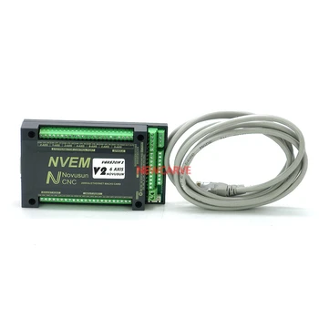NVEM Mach3 Radič + SMP ručné koliesko 3 4 5 6 Os Ethernet Port 200KHz Pre CNC Router NEWCARVE