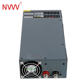 NVVV S-1200w-60v 20A prepínanie napájania AC na DC adaptér vhodný pre RD6006 dostatok energie