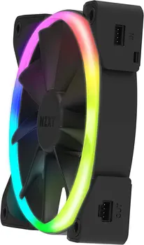 NZXT AER RGB 2-120mm Jeden Rozšírené Osvetlenie Prispôsobenia Winglet Tipy Tekutiny Dynamické Ložisko - LED RGB PWM Ventilátor Pre Odtieň 2