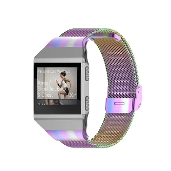 Náhradná Nerezová Oceľ Smartwatch Kapela Popruh Oka Watchband pre Fitbit Iónové Kovový Náramok Náramok Unisex