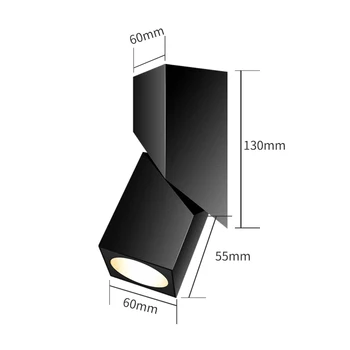 Námestie Nastaviteľné Fold / Otočiť 7W 12W Stropné svietidlo KLASU Stmievanie Reflektor LED Downlight 220V 110V Svietidlá