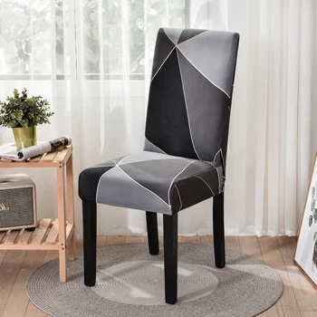 Námestie stožiare, tlačené úsek stoličky kryt pre jedáleň kancelária banketové stoličky chránič elastický materiál, kreslo kryt
